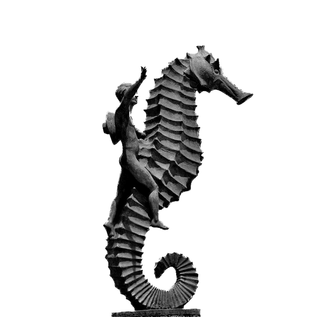 the seahorse statue is the most iconic statue in puerto vallarta
